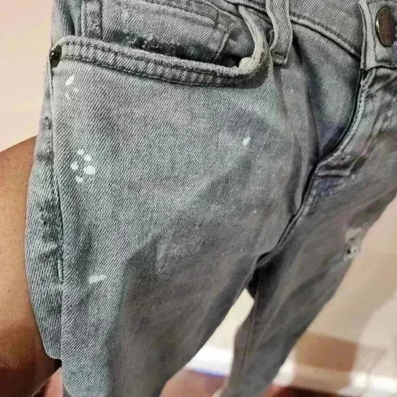 P5051 current Elliot paint splatter  / ripped jeans size 26/0 - Picture 7 of 8